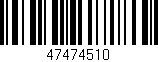 Código de barras (EAN, GTIN, SKU, ISBN): '47474510'