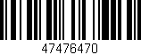 Código de barras (EAN, GTIN, SKU, ISBN): '47476470'