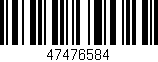 Código de barras (EAN, GTIN, SKU, ISBN): '47476584'