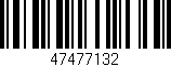 Código de barras (EAN, GTIN, SKU, ISBN): '47477132'