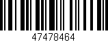 Código de barras (EAN, GTIN, SKU, ISBN): '47478464'