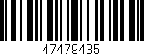 Código de barras (EAN, GTIN, SKU, ISBN): '47479435'