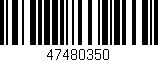 Código de barras (EAN, GTIN, SKU, ISBN): '47480350'