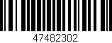 Código de barras (EAN, GTIN, SKU, ISBN): '47482302'
