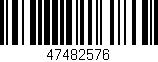 Código de barras (EAN, GTIN, SKU, ISBN): '47482576'