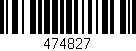 Código de barras (EAN, GTIN, SKU, ISBN): '474827'