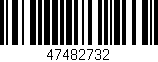 Código de barras (EAN, GTIN, SKU, ISBN): '47482732'