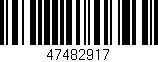 Código de barras (EAN, GTIN, SKU, ISBN): '47482917'