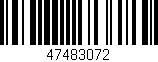 Código de barras (EAN, GTIN, SKU, ISBN): '47483072'