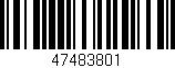 Código de barras (EAN, GTIN, SKU, ISBN): '47483801'