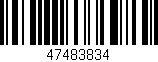 Código de barras (EAN, GTIN, SKU, ISBN): '47483834'