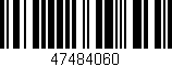 Código de barras (EAN, GTIN, SKU, ISBN): '47484060'
