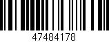 Código de barras (EAN, GTIN, SKU, ISBN): '47484178'