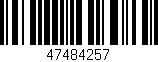 Código de barras (EAN, GTIN, SKU, ISBN): '47484257'