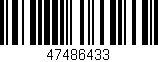 Código de barras (EAN, GTIN, SKU, ISBN): '47486433'
