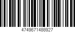 Código de barras (EAN, GTIN, SKU, ISBN): '4749671488927'