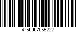 Código de barras (EAN, GTIN, SKU, ISBN): '4750007055232'