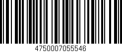 Código de barras (EAN, GTIN, SKU, ISBN): '4750007055546'