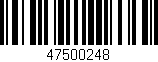 Código de barras (EAN, GTIN, SKU, ISBN): '47500248'