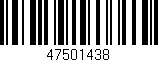 Código de barras (EAN, GTIN, SKU, ISBN): '47501438'