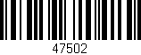 Código de barras (EAN, GTIN, SKU, ISBN): '47502'