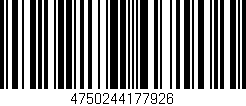 Código de barras (EAN, GTIN, SKU, ISBN): '4750244177926'
