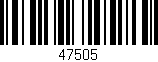 Código de barras (EAN, GTIN, SKU, ISBN): '47505'