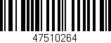 Código de barras (EAN, GTIN, SKU, ISBN): '47510264'