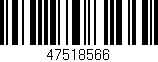 Código de barras (EAN, GTIN, SKU, ISBN): '47518566'