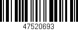 Código de barras (EAN, GTIN, SKU, ISBN): '47520693'