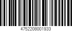 Código de barras (EAN, GTIN, SKU, ISBN): '4752208001933'