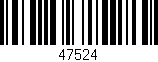 Código de barras (EAN, GTIN, SKU, ISBN): '47524'