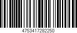 Código de barras (EAN, GTIN, SKU, ISBN): '4753417282250'