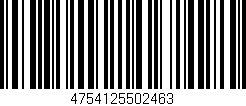 Código de barras (EAN, GTIN, SKU, ISBN): '4754125502463'