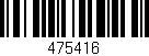 Código de barras (EAN, GTIN, SKU, ISBN): '475416'