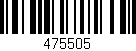 Código de barras (EAN, GTIN, SKU, ISBN): '475505'
