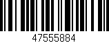 Código de barras (EAN, GTIN, SKU, ISBN): '47555884'
