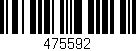 Código de barras (EAN, GTIN, SKU, ISBN): '475592'