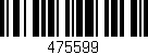 Código de barras (EAN, GTIN, SKU, ISBN): '475599'