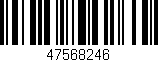 Código de barras (EAN, GTIN, SKU, ISBN): '47568246'