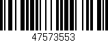 Código de barras (EAN, GTIN, SKU, ISBN): '47573553'