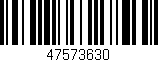 Código de barras (EAN, GTIN, SKU, ISBN): '47573630'