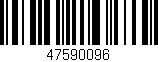 Código de barras (EAN, GTIN, SKU, ISBN): '47590096'