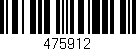 Código de barras (EAN, GTIN, SKU, ISBN): '475912'