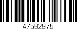 Código de barras (EAN, GTIN, SKU, ISBN): '47592975'