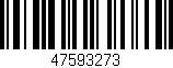 Código de barras (EAN, GTIN, SKU, ISBN): '47593273'