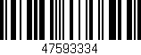 Código de barras (EAN, GTIN, SKU, ISBN): '47593334'
