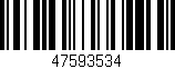 Código de barras (EAN, GTIN, SKU, ISBN): '47593534'