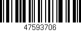 Código de barras (EAN, GTIN, SKU, ISBN): '47593706'