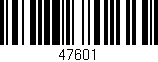 Código de barras (EAN, GTIN, SKU, ISBN): '47601'